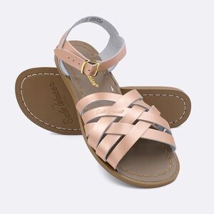 Kids Sandals Rose Gold Salt Water Retro by Hoy Leather Kids Shoes EUC